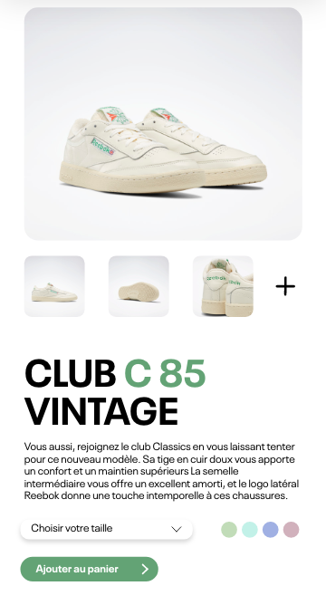 version mobile page d'accueil site capsule