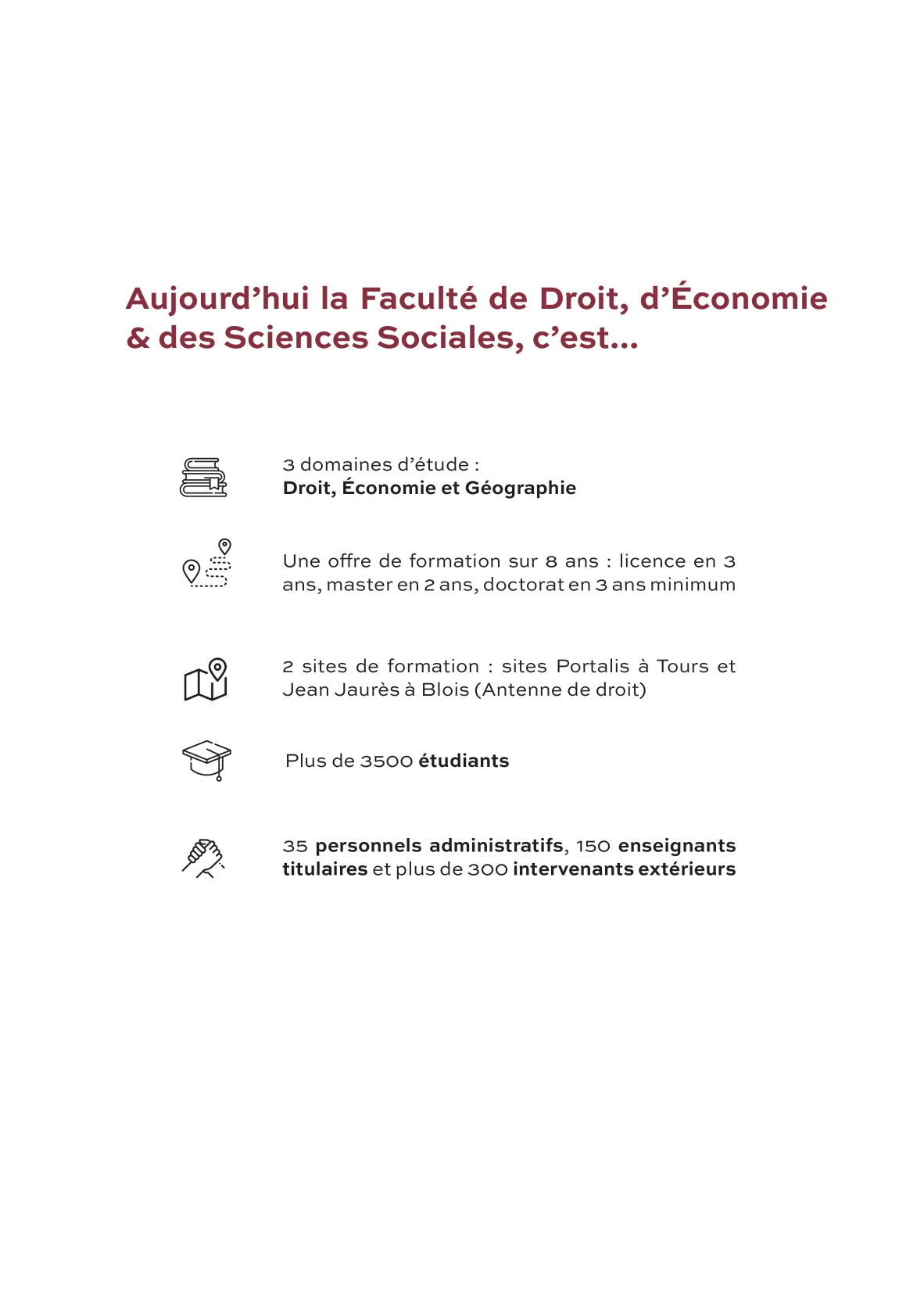 extrait du livret d'accueil de l'étudiant