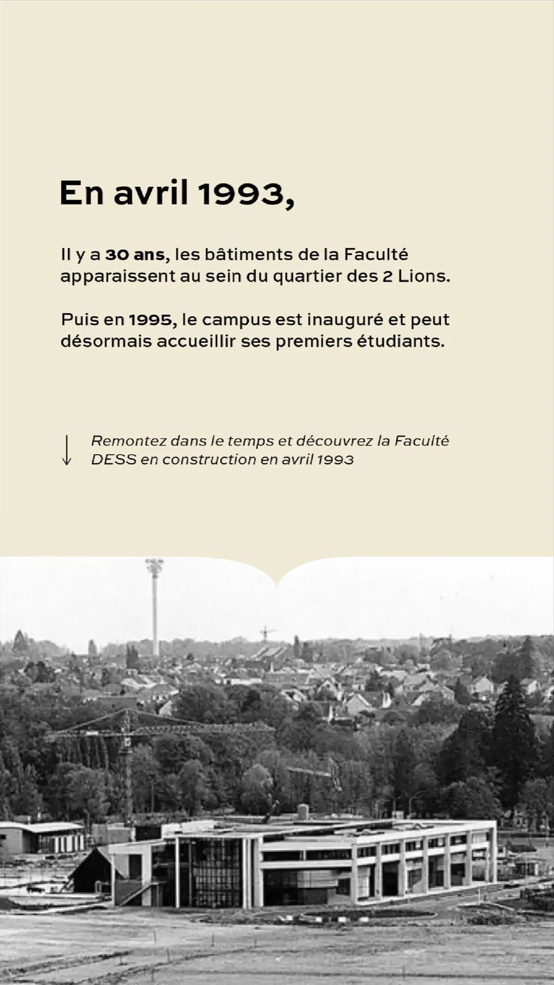 story Instagram sur le compte de la faculté de droit de Tours